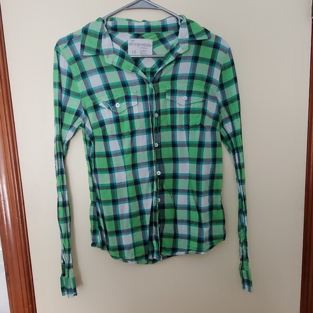 Plaid buttom down